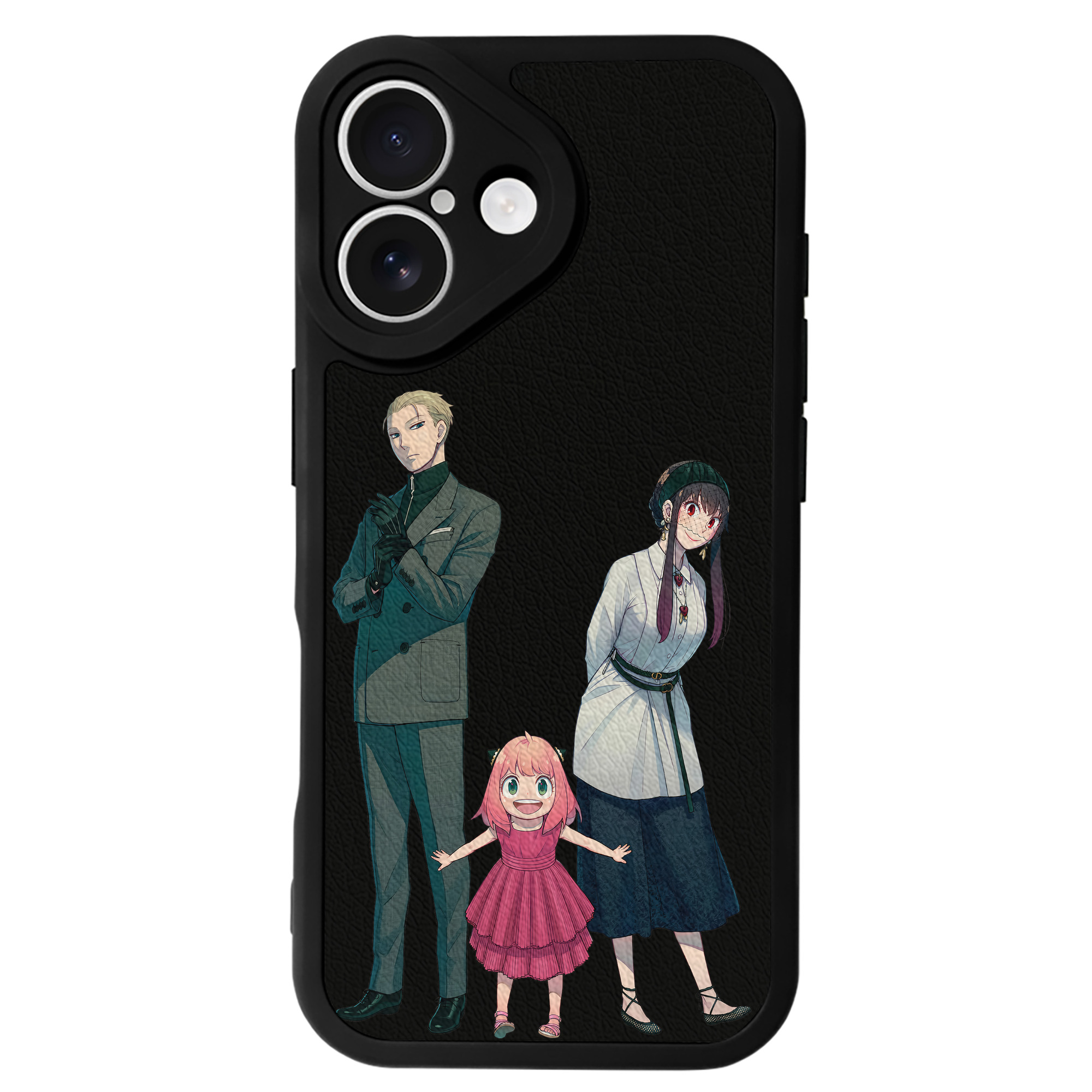 （画像用） SPY×FAMILY间谍家家酒 【iPhone 16シリーズ対応】シリコンスマホケース（レザー調） 材質：シリコン